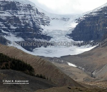 Example of Lateral Moraines from Dome Glacier, Columbia Icefield, Alberta, Canada
