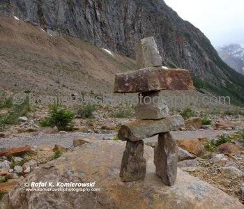 On the Path of the Glacier Trail,,,,these debris are left behind by the retreat of local Cavell and Angel glaciers.