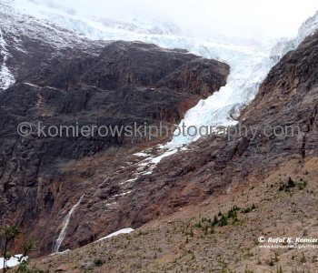 Angel Glacier above Cavell Pond