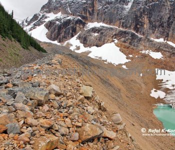 A beautiful example of glacial lateral moraine