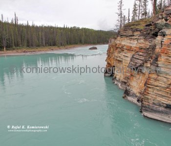 Athabasca River downstream of Athabasca Falls,  Jasper National Park, Alberta, Canada