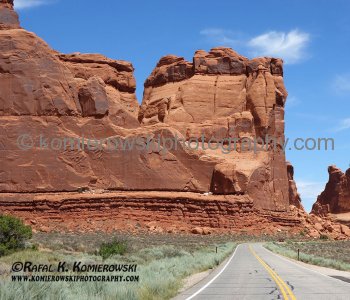 Scenic Byway of Highway 128 along Colorado River, Utah, USA
