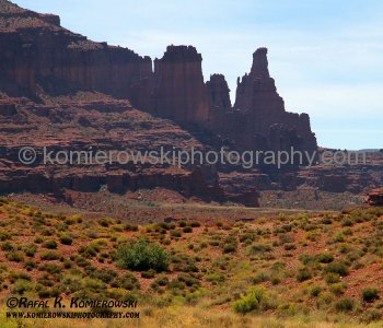 Scenic Byway of Highway 128 along Colorado River, Utah, USA