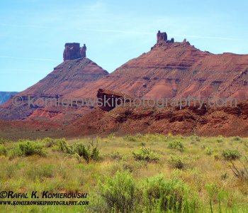 Scenic Byway of Highway 128 along Colorado River, Utah, USA