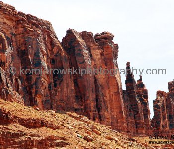 Scenic Byway of Highway 128 along Colorado River, Utah, USA