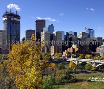 Calgary Under a Golden Autumn, Downtown