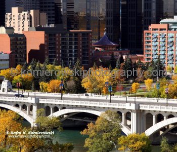 Calgary Under a Golden Autumn, Downtown-Centre Street Bridge