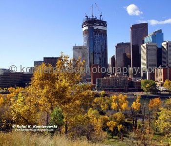 The Bow office tower under construction,   September 28,  2010,  Calgary, AB.