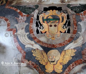 This floor mosaic inside Sant Ignazio church, Rome