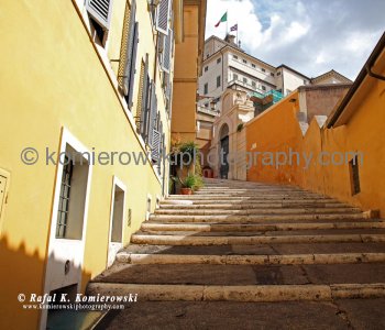 Quirinale Palace seen from Via della Panetteria, Rome