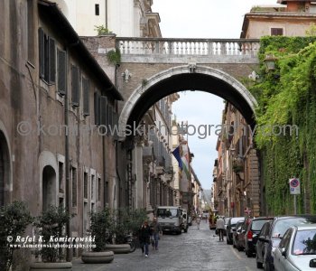 A quiet side street, away from the noise  of Piazza Farnese, the other side of Rome