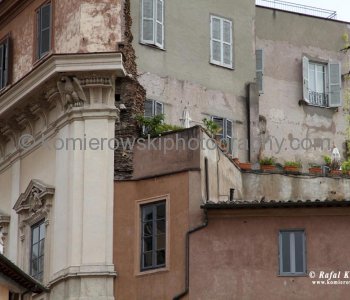A view from Campo  de Fiori,  the other side of Rome