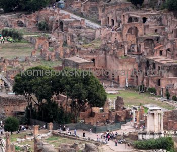 The Roman Forum (Forum Romanum) was the political and economical centre of Rome during the Republic. .  View from  Victor Emmanuel Monument Il Vitoriano,  Rome