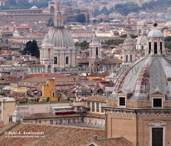 View of Rome from  Victor Emmanuel Monument Il Vitoriano at Piazza Venezia, Rome