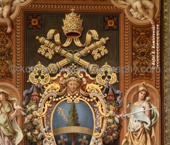 The artwork on the ceiling at the Gallery of Maps or the Map Room, Vatican Museum,  Stato della Città del Vaticano