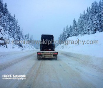 Winter Driving From Calgary To Vancouver.