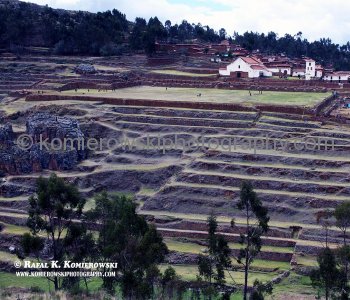 Chinchero town between Cusco and Urubamba, Peru