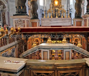 The Confessio near the tomb of St Peter ,  St Peter s  Basilica,    Città del