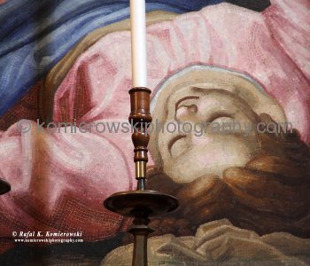 Detail of a “painting” made from tesseral. Saint Peter s Basilica,  Città del Vaticano