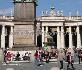 Deatils on Obelisk at St. Peter Square... Città del Vaticano