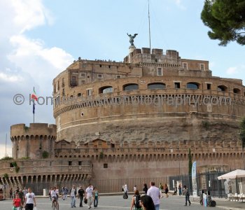 Castel Sant Angelo from eastern entrance,  Rome