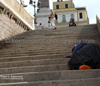 Gypsies and the homeless would take refuge in this place, just a few steps away from the Trinita dei Monti,  Rome