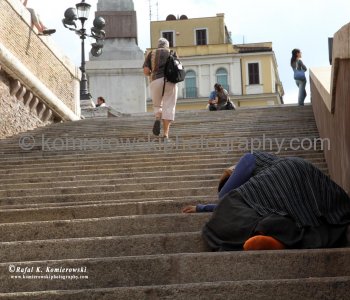 Walking from San Sabastienello to Trinita dei Monti,   Rome