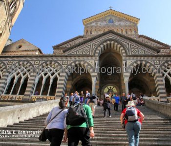 Built in the early 1200s, the cathedral features a dramatic location atop a steep flight of stairs, an Arab-influenced exterior, and the relics of St. Andrew the Apostle in its crypt