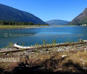 Scenery from the Shores of Arrow Lakes at Burton, BC, Canada