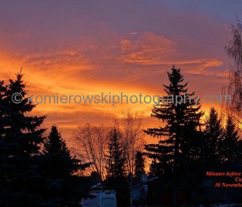 December in Calgary, Alberta, Canada