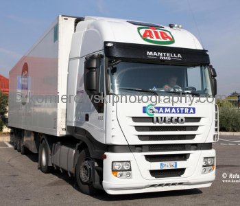 Iveco is an Italian truck, very popular on local highways