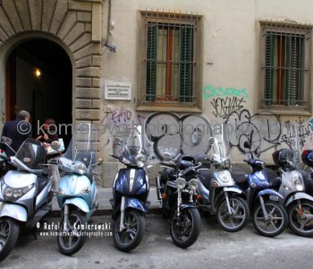 Scooters....and the city residents don t seem to care, or even notice that the outdoor artists have left their mark ....