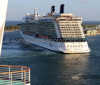 Celebrity Equinox cruise ship leaving Port Everglades for Caribbean Sea,  Monday, February 28, 2011