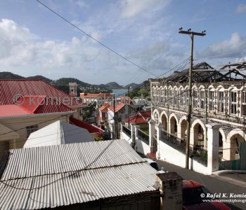 Hurricane Ivan made a direct hit on Grenada (Sept. 2004) , killing at least three people as it turned concrete homes into piles of rubble...