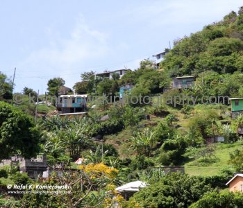 Many villages situated on hills at the foot of the local mountains show clear relationship to fertility of soils