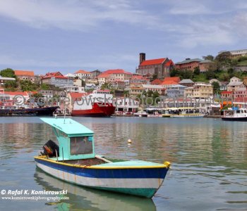 St. Georges Harbour, Grenada.....picturesque city, wrapped around the perimeter of the islands finest natural harbour