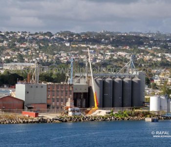 Bridgetown and port seen from the Grand Princess upper deck, Barbados