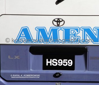 ...then on the street  I noticed local car registration license plate....