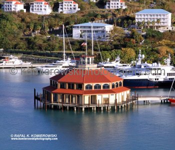 Charlotte Amalie, St. Thomas. ... far below like a postcard lies our picturesque harbor and the red-roofed town of Charlotte Amalie