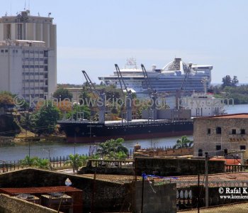Grand Princes berthed in Santo Domingo, Friday, March 11, 2011