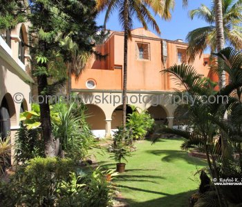 Courtyard in Chapel of the Third Dominican Order,  Santo Domingo, Dominican Republic