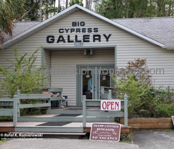 Big Cypress Gallery a.k.a. Clyde Butchers Swamp Cottage, Florida. Clyde B. is best known for his large format photographs of the Florida Everglades