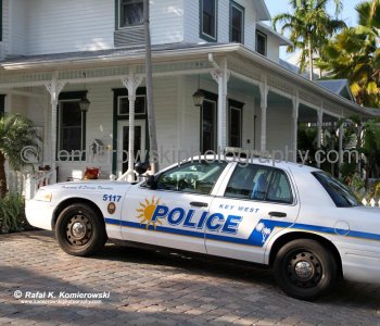 Police cruiser, Key West, Florida