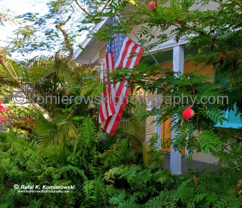 Colorful Houses in Old Town, Key West, Florida
