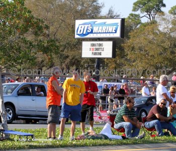 24 February, 2011 at  16:15 Eastern in Titusville.  Last half hour many more people arrived to watch Discoverys final launch