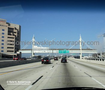Driving North on Interstate I-95, Jacksonville, Florida...