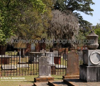 COLONIAL PARK CEMETERY, the second in colonial Savannah, was the burying ground for the city from about 1750 until it was closed against burials in 1853.