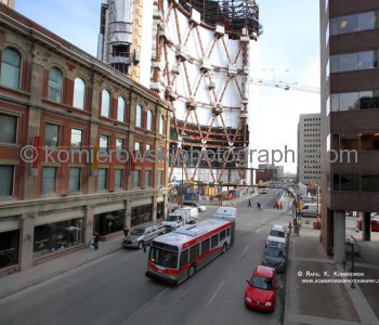 The Bow office tower -  under construction, January 19, 2010,  Calgary, AB.