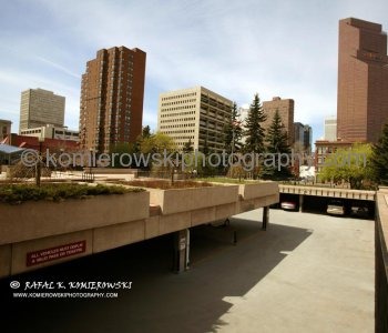The Bow office tower -  under construction, Downtown landscape -May  2007,  Calgary, AB.