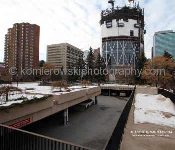 The Bow office tower -  under construction, Downtown landscape -Janaury 20,  2010,  Calgary, AB.